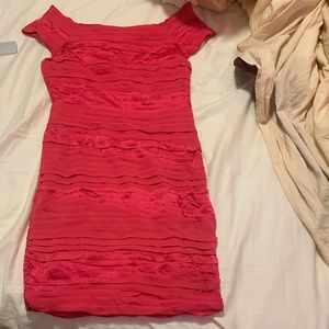 Alice + Olivia Hot Pink Silk Dress